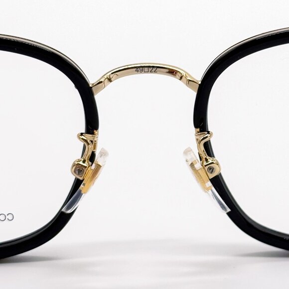NEW GG0678OA 001 GUCCI BLACK GOLD UNISEX EYEGLASSES GUCCI - Picture 9 of 12